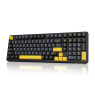 ATTACK SHARK X98 102-Key Mechanical Wireless/Wired Gaming Keyboard with Numpad, BT5.0/2.4G/USB-C Tri-Mode, Gasket Structure Hot-Swap Pre-lubed Linear Switch, RGB LED Backlit, 4000mAh Battery - Black